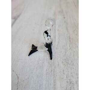 Mini‎ glass seal ball black animal ocean home decor